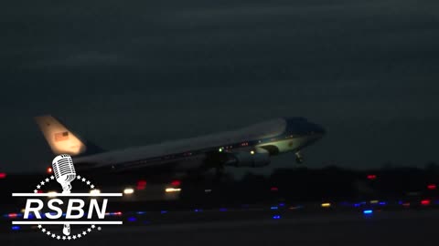 President Trump has just departed Joint Base Andrews aboard Air Force One