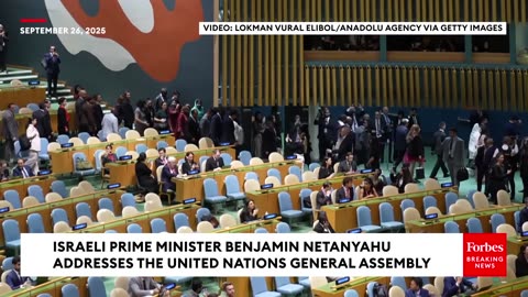 💥 ICYMI 💥 UN Delegates Walk Out as Israeli PM Netanyahu Takes Stage 