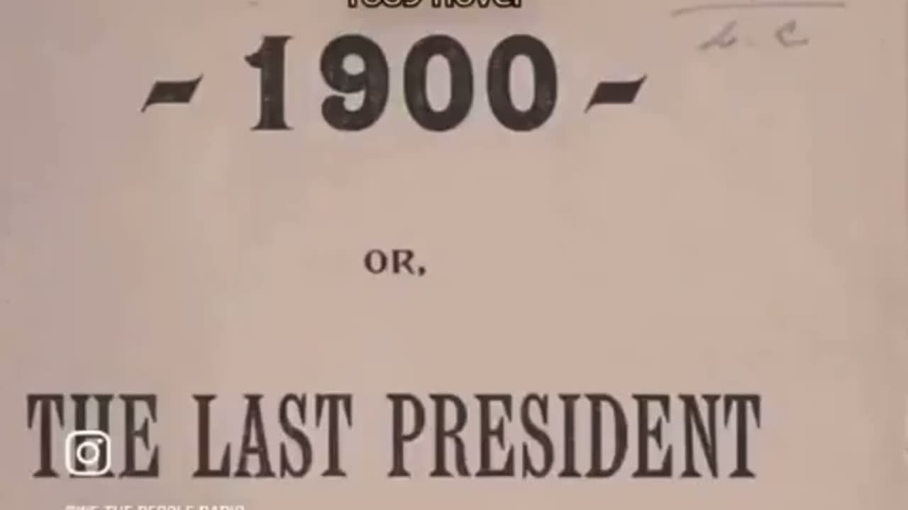 BREAKING!! The Last President Book from 1900 Predicts Our Future !!!