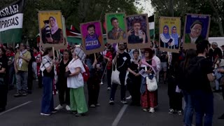 Protesters take to Barcelona, Madrid streets in solidarity with Gaza