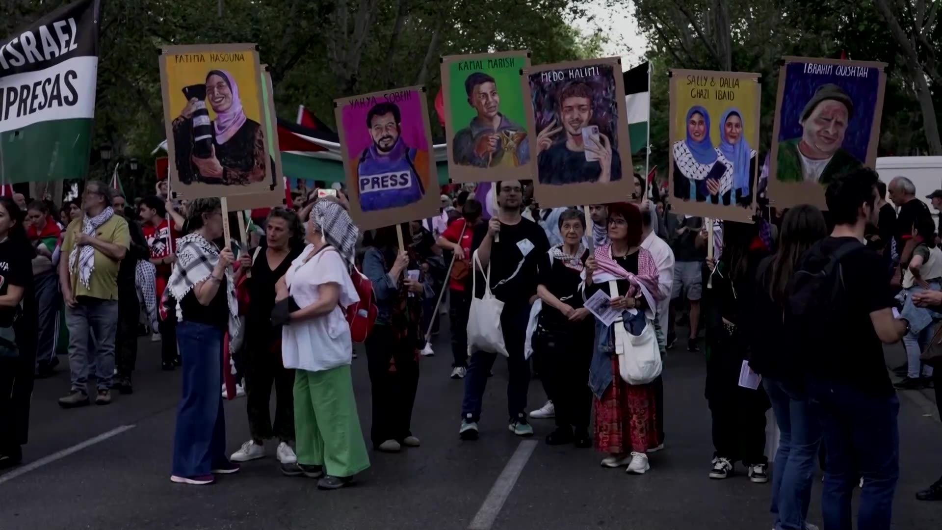 Protesters take to Barcelona, Madrid streets in solidarity with Gaza