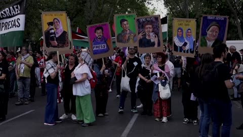 Protesters take to Barcelona, Madrid streets in solidarity with Gaza