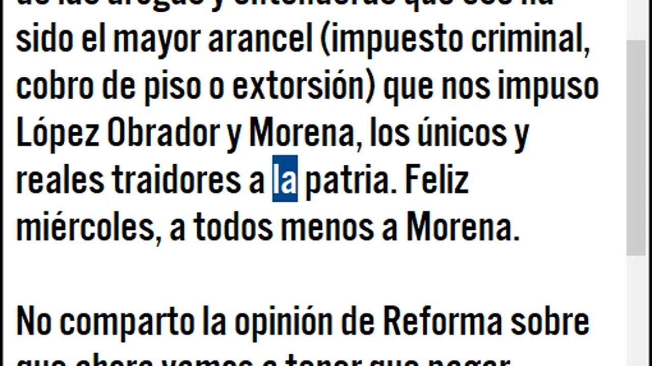 Eliminación del Narco Mexicano por Trump es un bien mayor que incluso compensaría aranceles