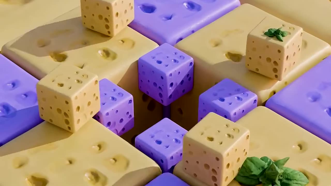 Cheese Slide and Drop - Satisfying Looping Video