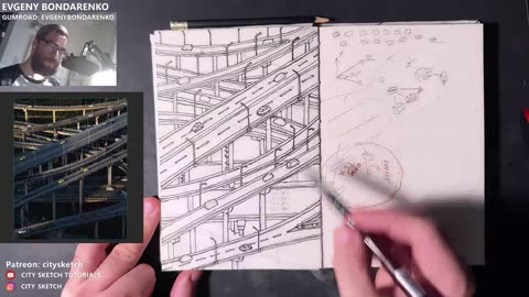 How to draw freeways in isometric perspective.