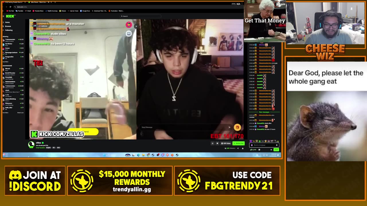 Scottcheetos tries to bully another streamer goes wrong for Scott. 11/15/25