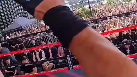 Gadzhi vs. Django - Referee Cam, High Kick Knockdown - RCC MMA & Boxing