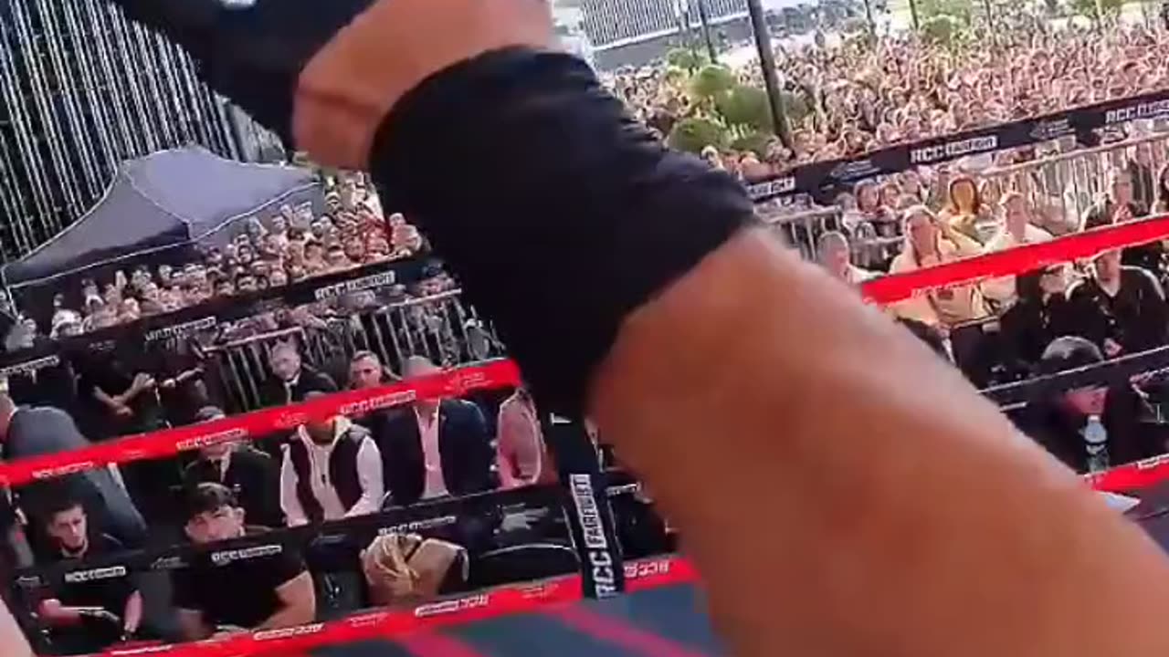 Gadzhi vs. Django - Referee Cam, High Kick Knockdown - RCC MMA & Boxing