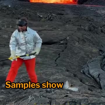 Kīlauea Eruption: Sampling Lava at the Summit #Volcano #Science