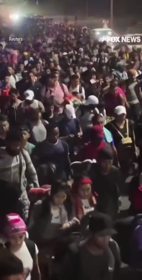 Caravan of 2,000 illegals set off for the US from deep within Mexico right before President...