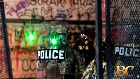 Protesters clash with police in Chicago while helicopters in Portland are targeted by lasers