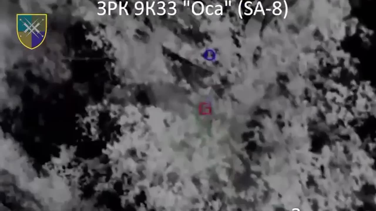 Destruction of Russian "Osa" missile system.