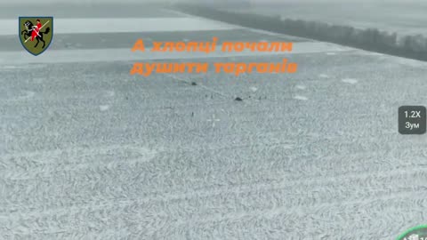 Russian Banzai Attack Across Snowy Field in 3 Light vehicles