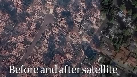 California wildfires: before and after images of Los Angeles fire damage