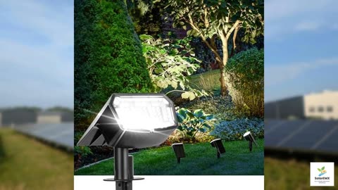 AUDERWIN Solar Spot Lights Outdoor Waterproof 4 Pack IP65