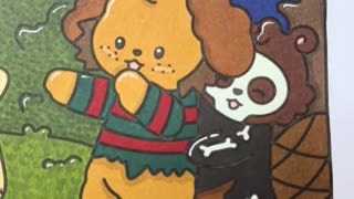 A Relaxing Flip-Through of the Spooky Times Halloween Coloring Book 🎃