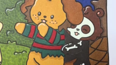 A Relaxing Flip-Through of the Spooky Times Halloween Coloring Book 🎃