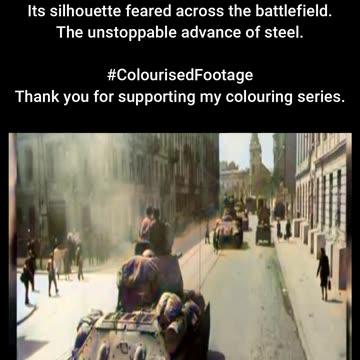 Iron Tide Soviet T-34 Tank on the Frontline #ColourisedHistory