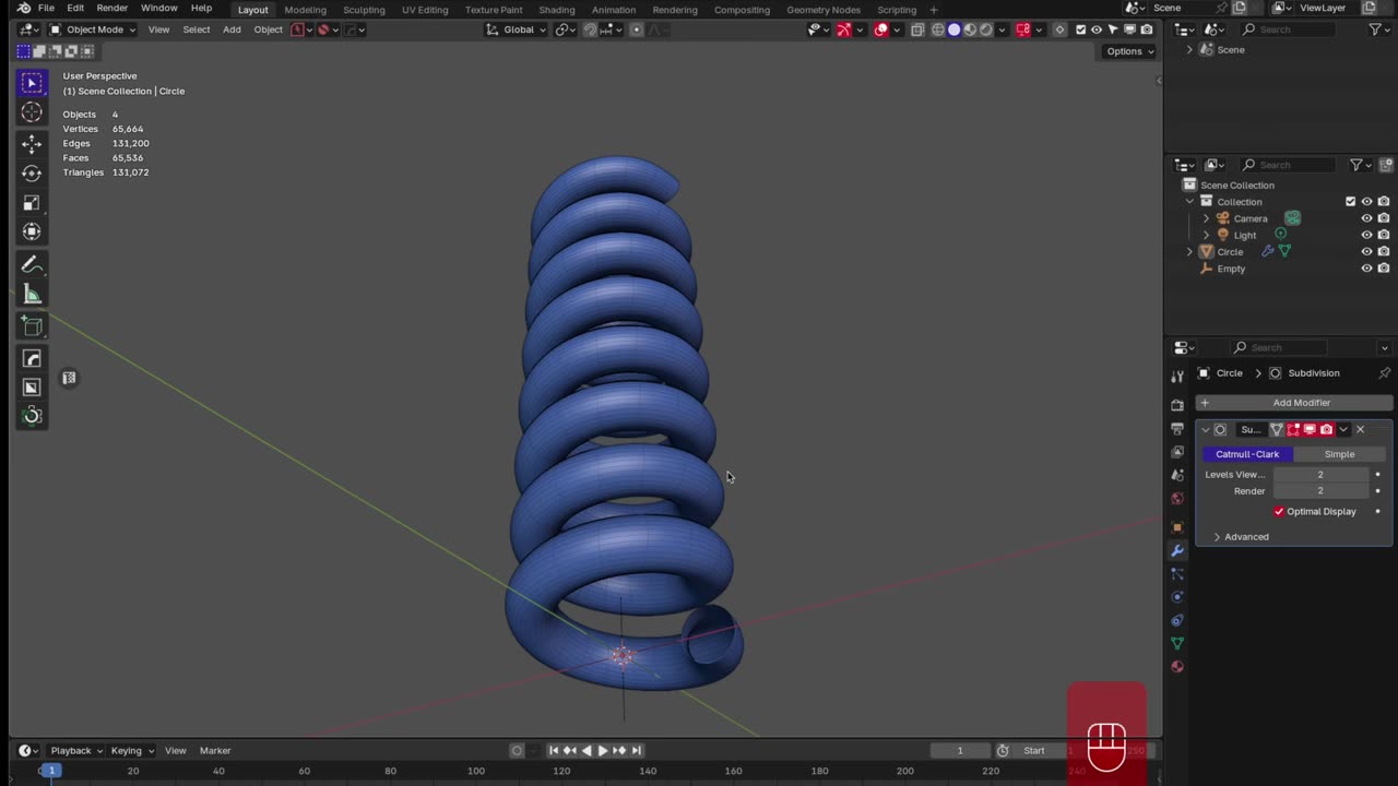 Blender Dumbed Down: Creating a Spring in Blender