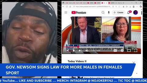 GOVERNOR NEWSOM signs LAW for more ATHELTIC MALES in FEMALES SPORT