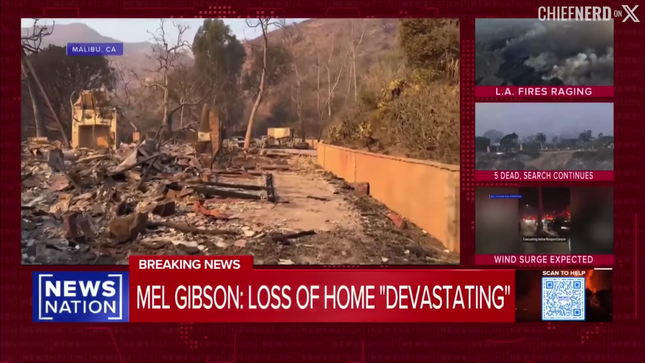 Mel Gibson's Mansion Burned Down While Filming Joe Rogan's Podcast