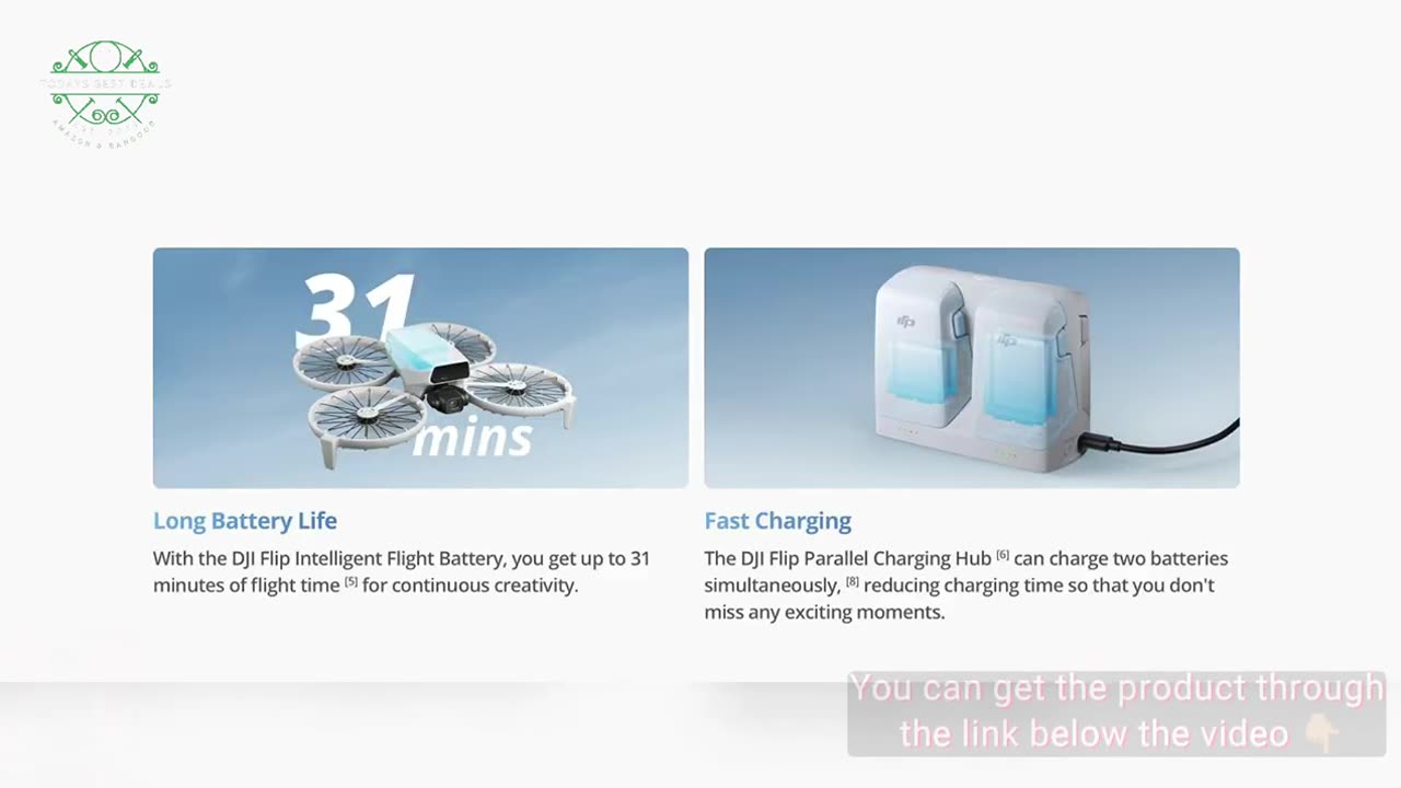 DJI Flip With RC 2 Screen Remote Controller, Follow Me Drone With 4K UHD Camera for Adults