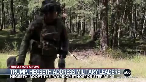 Trump, Hegseth address military leaders at Quantico