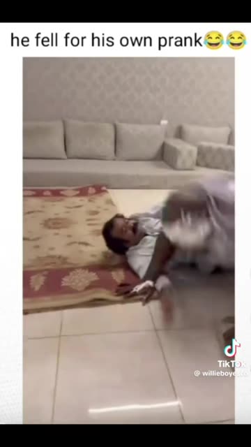 he fell for his own prank