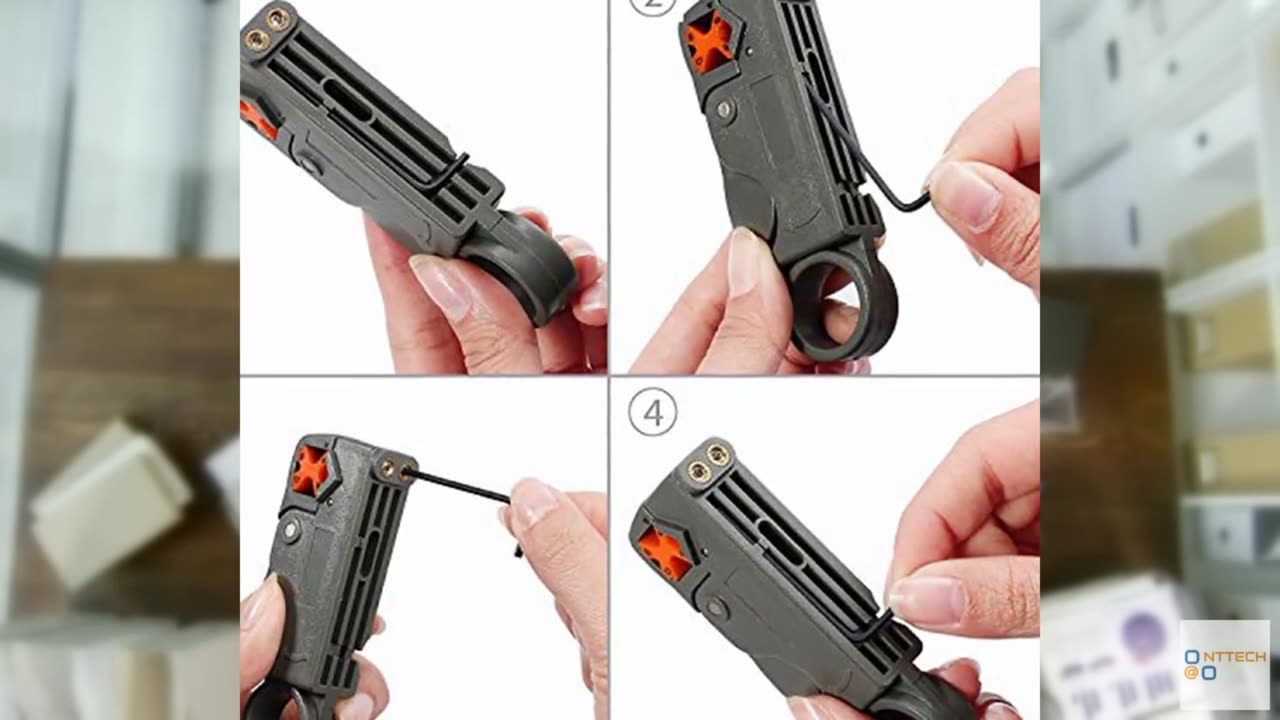 Wire Stripper Coaxial Cable Stripper Wire Cutter for RG-58, RG-59, RG-6, RG-8X,