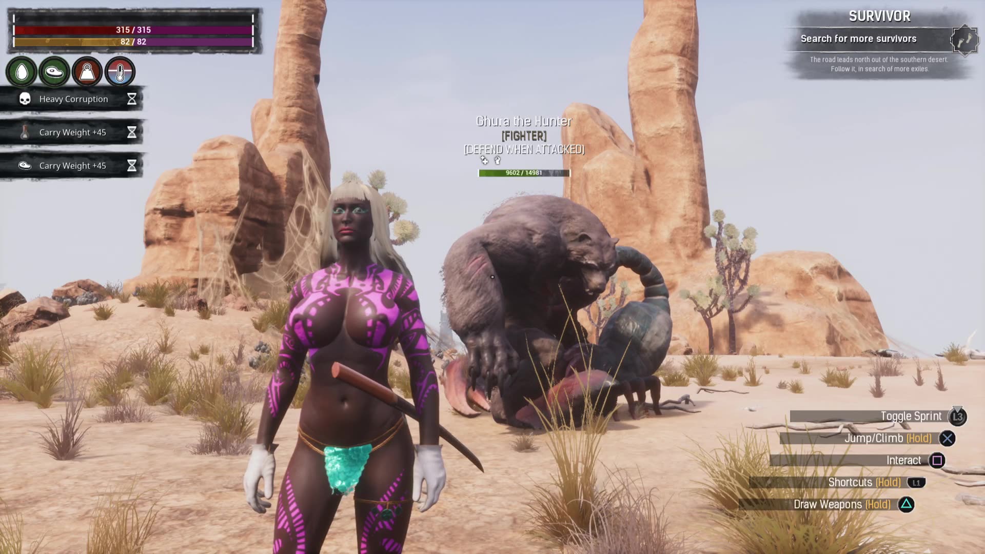 Conan Exiles Giant Scorpion vs Giant Spider Busty Boobs Breast Expansion huge tits