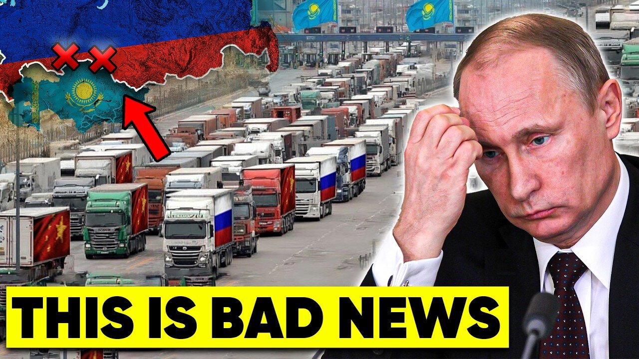Moscow's Kazakhstan Land Bridge Is Gone—Thousands Trucks Stuck as Border Crossings Shuts Down