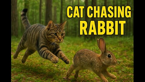 "Unbelievable! Cat Catches Rabbit in the Forest