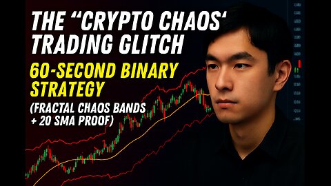 THE "CRYPTO CHAOS" TRADING GLITCH! 60-Second Binary Strategy (Fractal Chaos Bands + 20 SMA Proof)