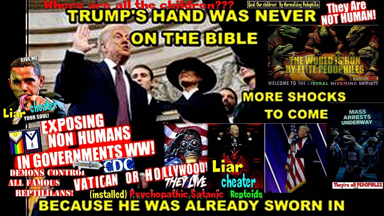 TRUMP'S HAND WAS NEVER ON THE BIBLE DURING THE INAUGURATION AND THERE'S A REASON FOR THAT