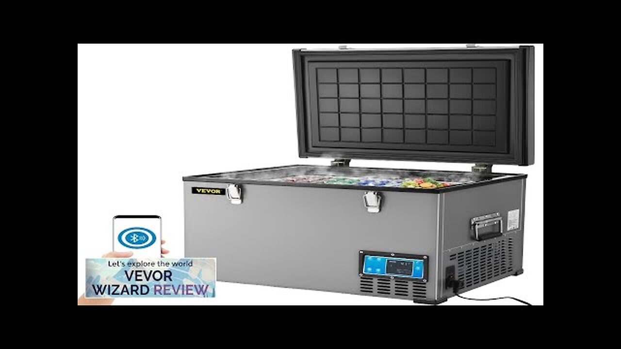 VEVOR Portable Refrigerator 64 Quart 12 Volt Refrigerator with Compressor and App Review