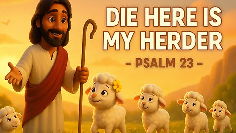 ♡♱ Afrikaanse Bybel liedjie vir kinders| Die Here is my Herder - Psalm 23 | Lyric Lambs 🐑✨