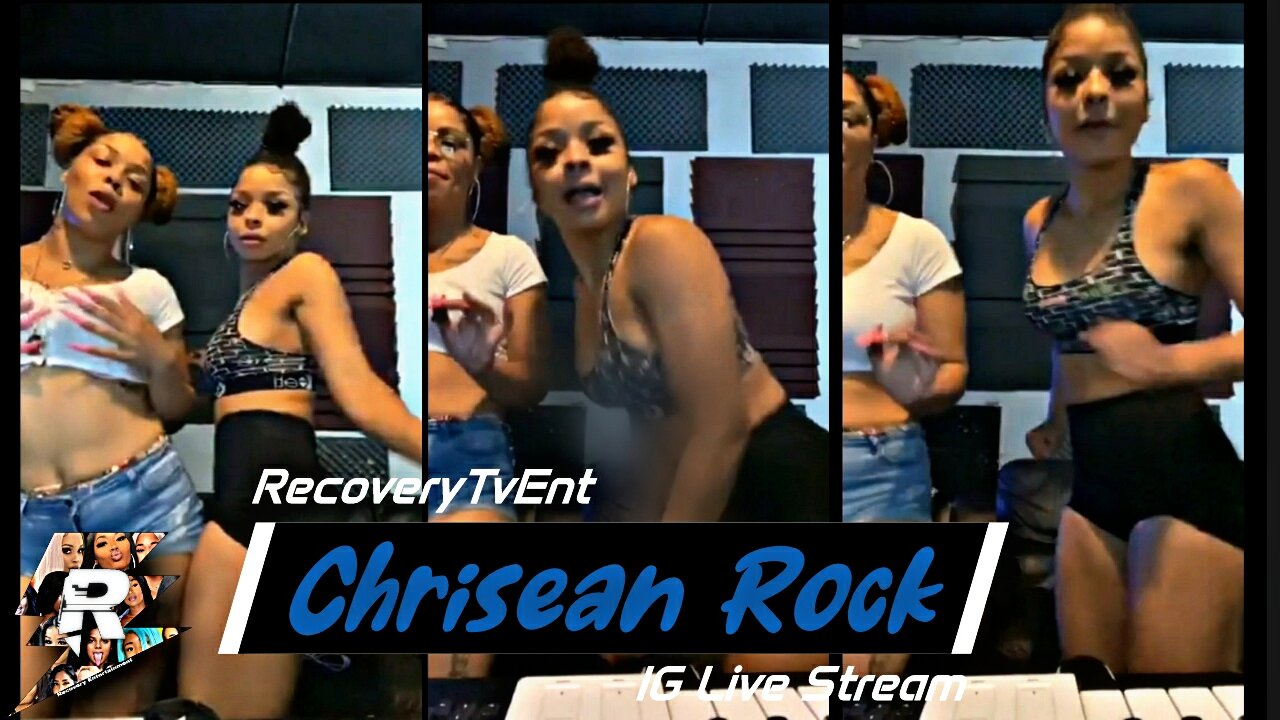 Chrisean Rock twerking in studio with friend