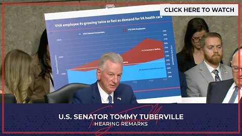 Senator Tuberville Speaks with VA Secretary Doug Collins During SVAC Hearing