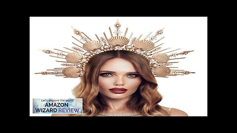 Shell Halo Crown Headpiece Gold Spiked Headband Mermaid Headwear Goddess Queen Review