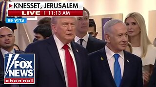 BREAKING: Trump arrives at Israeli Knesset as all living hostages released