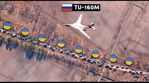 Russian Tu-160M Spots Massive Ukrainian Column-Then THIS Happens!