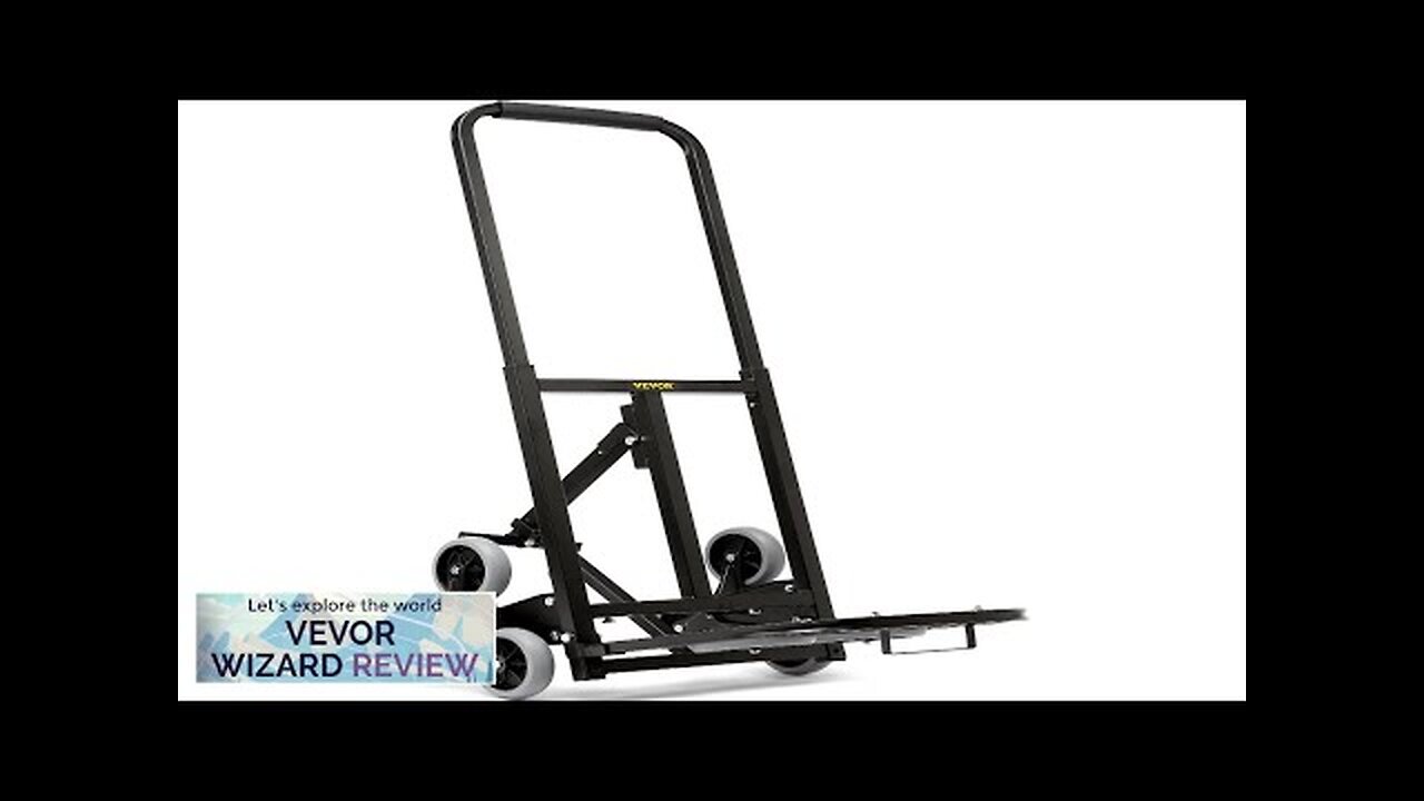 VEVOR Stair Climbing Hand Truck Heavy-Duty Hand Cart Dolly 375 lbs Load Review