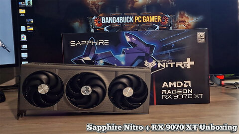 AMD Sapphire Nitro+ OC RX 9070 XT 16GB Graphics Cards unboxing