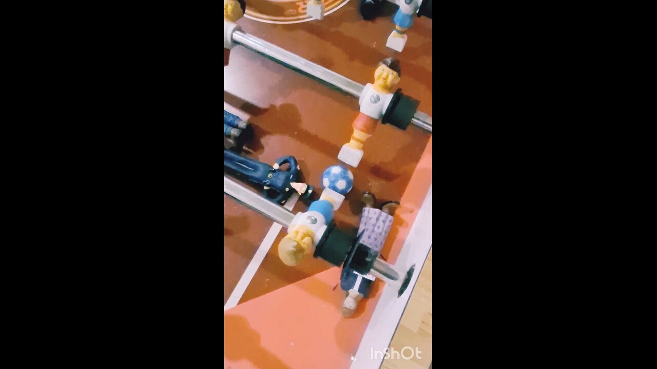 when action figures enter the game of Fooseball
