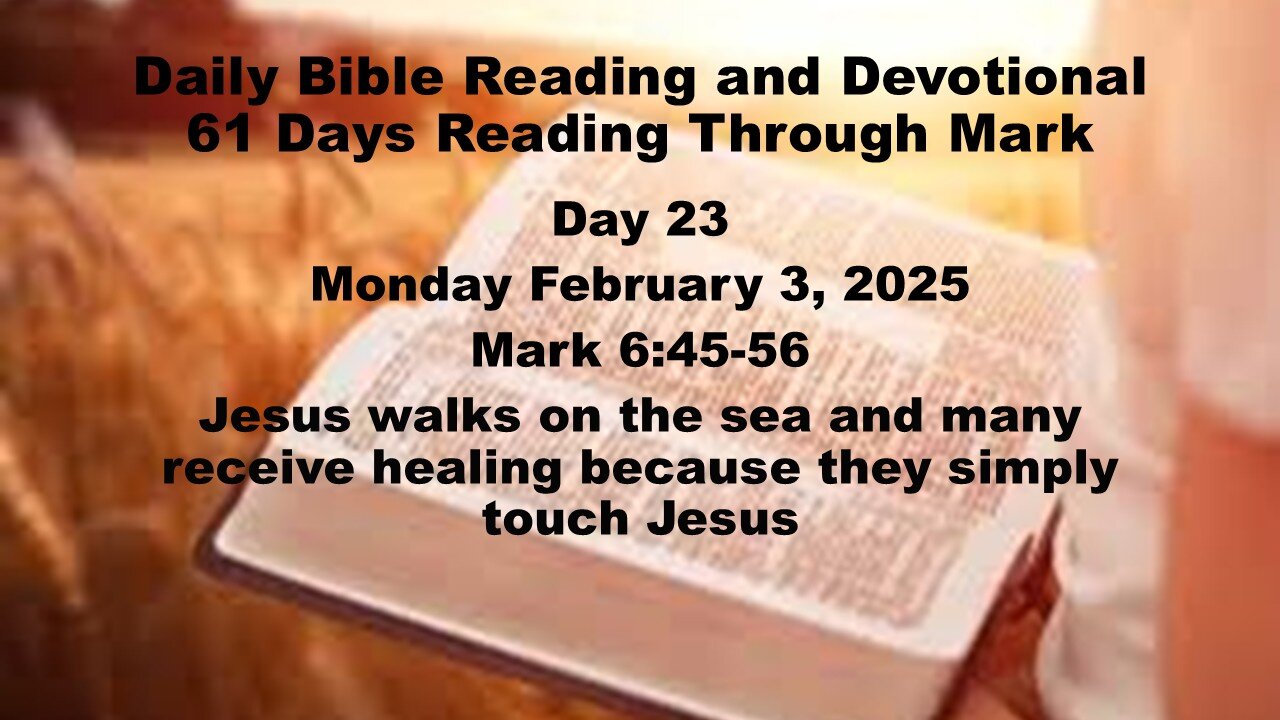 Daily Bible Reading and Devotional: 61 Days reading through Mark.