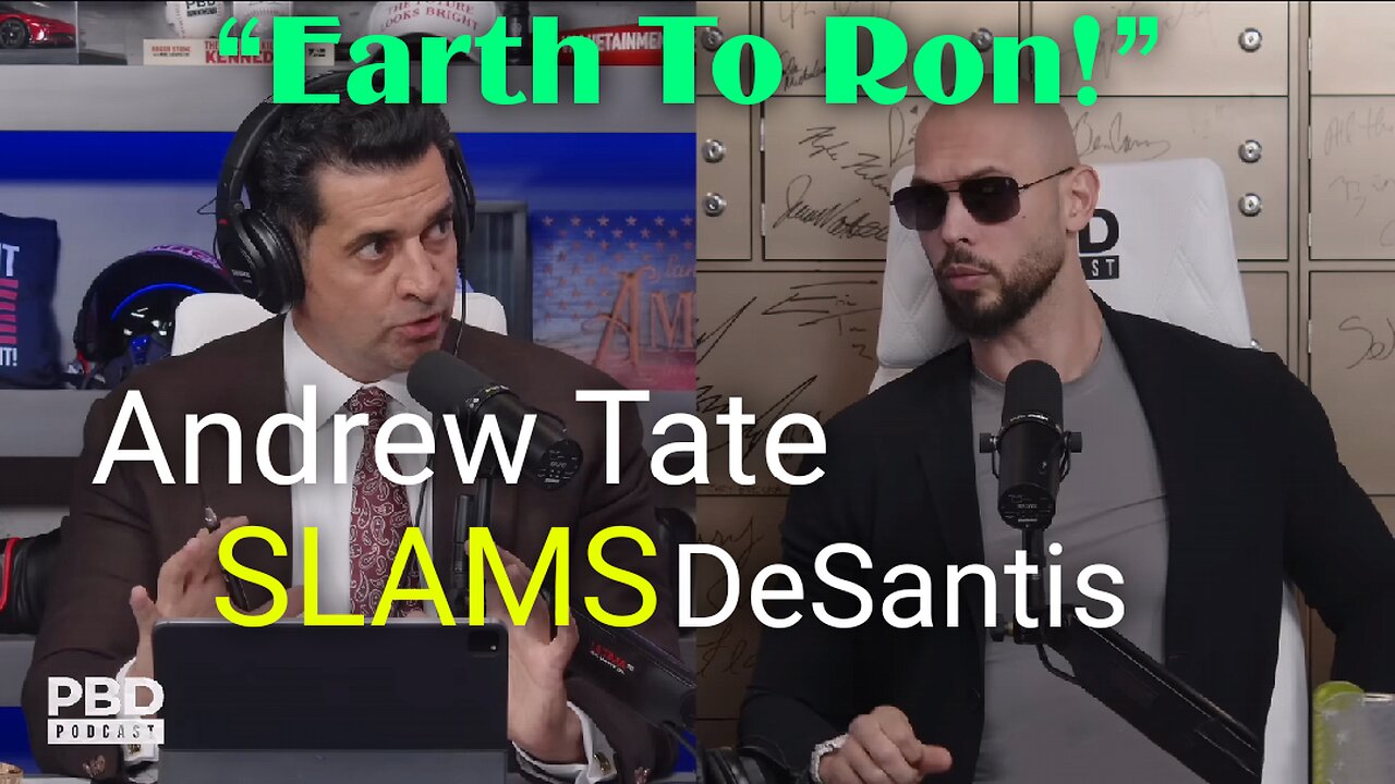 “Earth To Ron!” Andrew Tate SLAMS DeSantis For OUTRAGEOUS Comments | RayderMediaTV