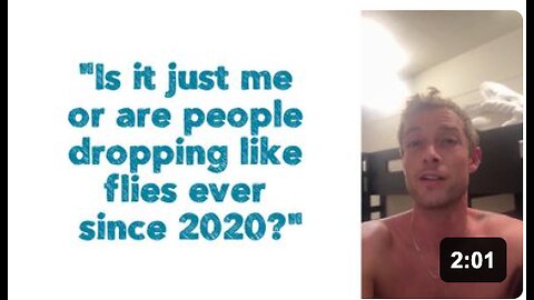 "Is it just me or are people dropping like flies ever since 2020?"