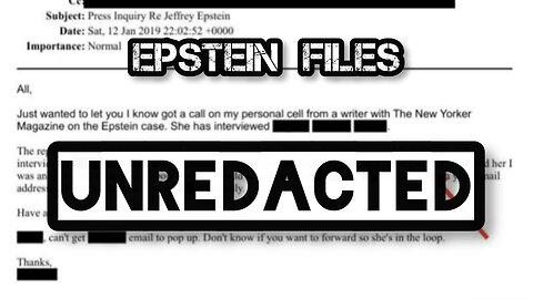 The Epstein Files Can Be Un-Redacted ?