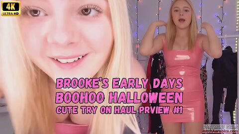 Brooke Marsden | Boohoo Halloween Try On Haul Preview #1 Early Days 4K HD