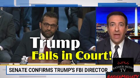 Trump falls in court!